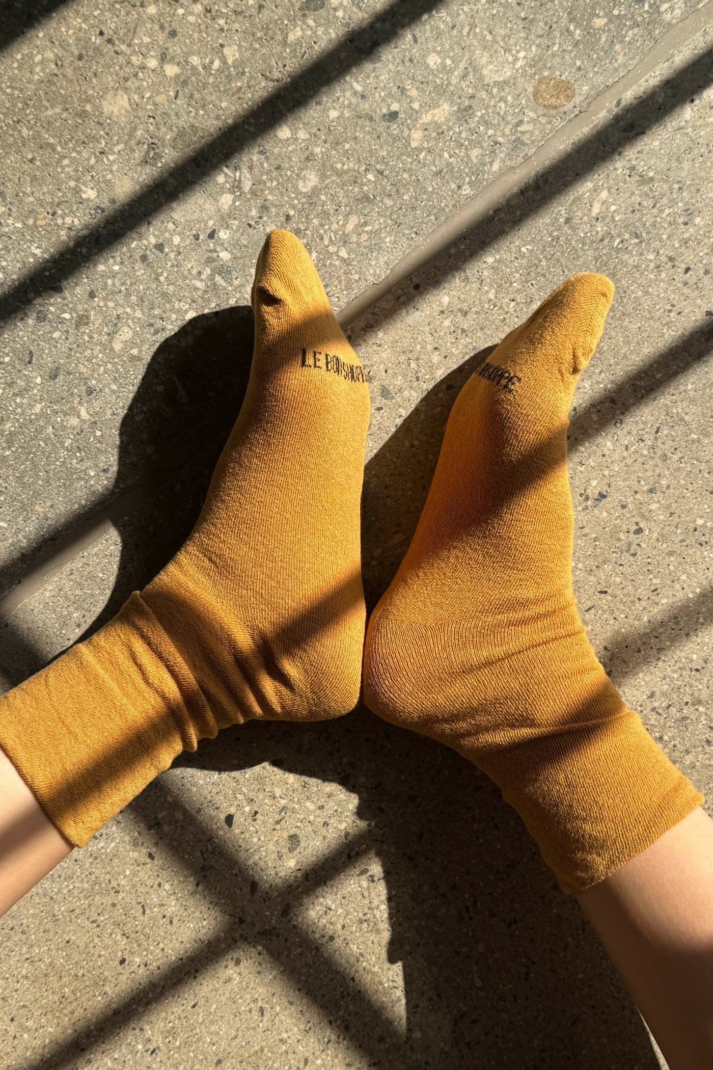 Breezy Sneaker Socks in Goldenrod - Image 2