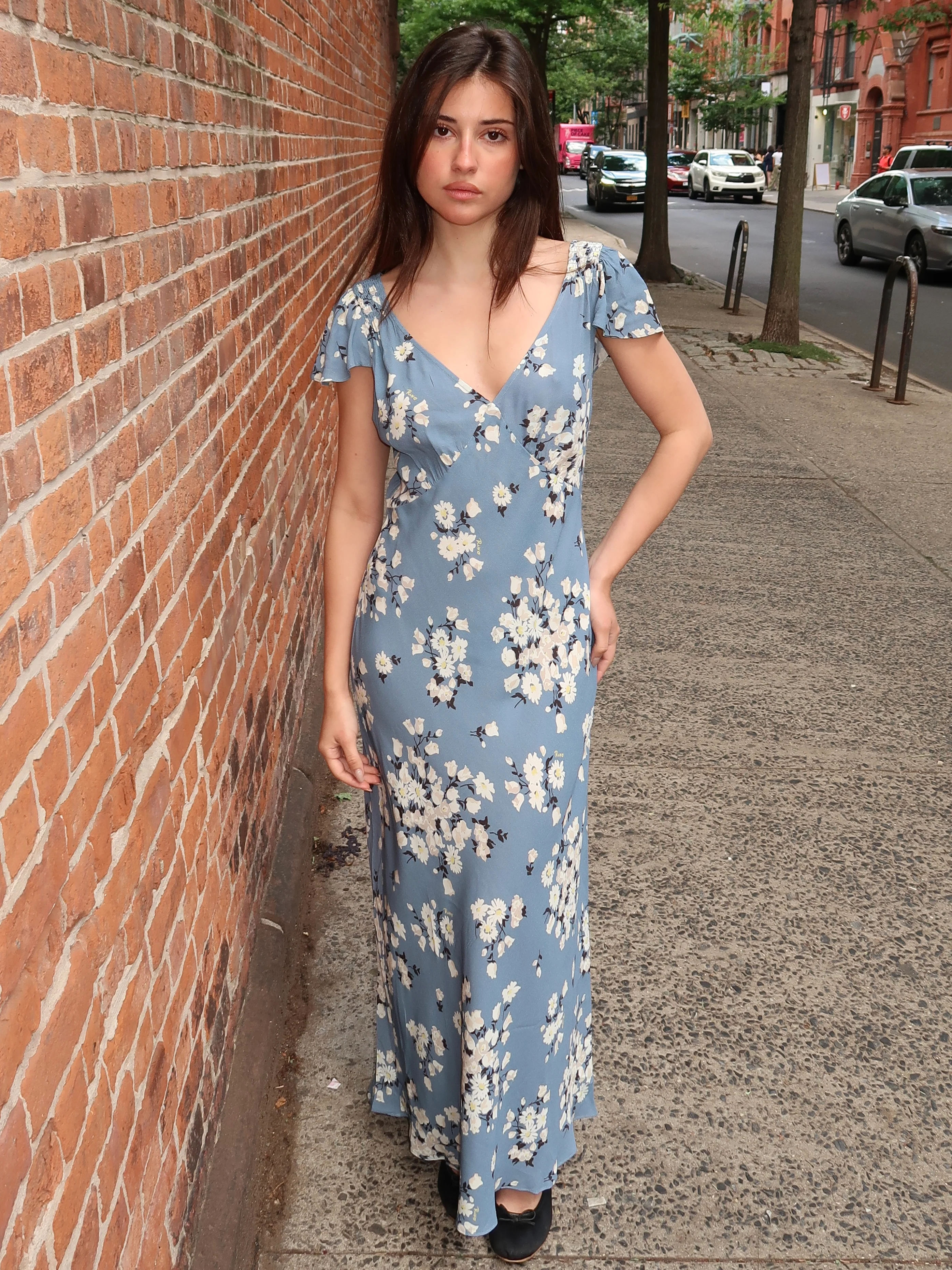 Cathy Dress Amelia Bouquet Blue - Image 2