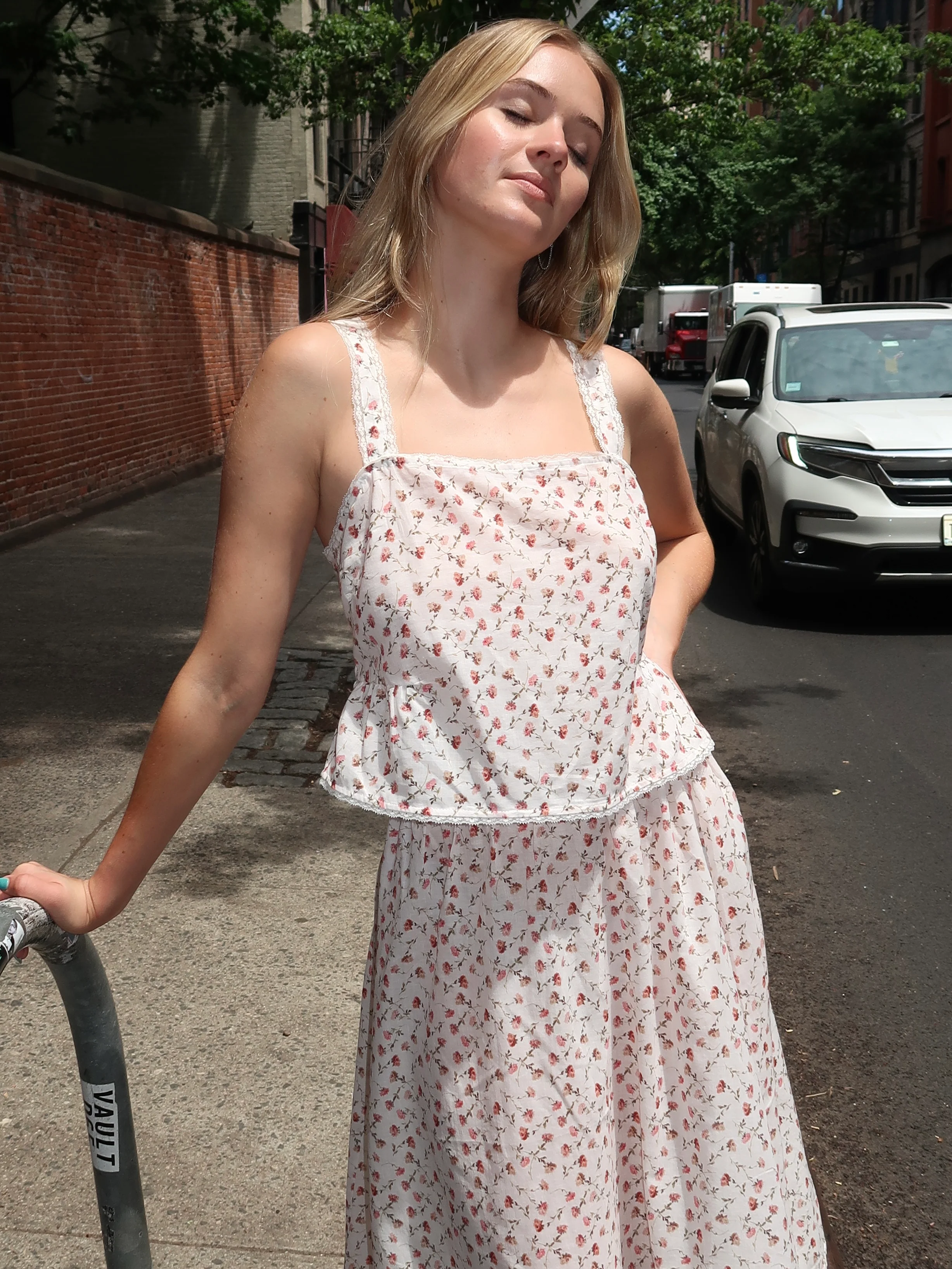 Charlotte Top in Watercolour Floral - Image 2