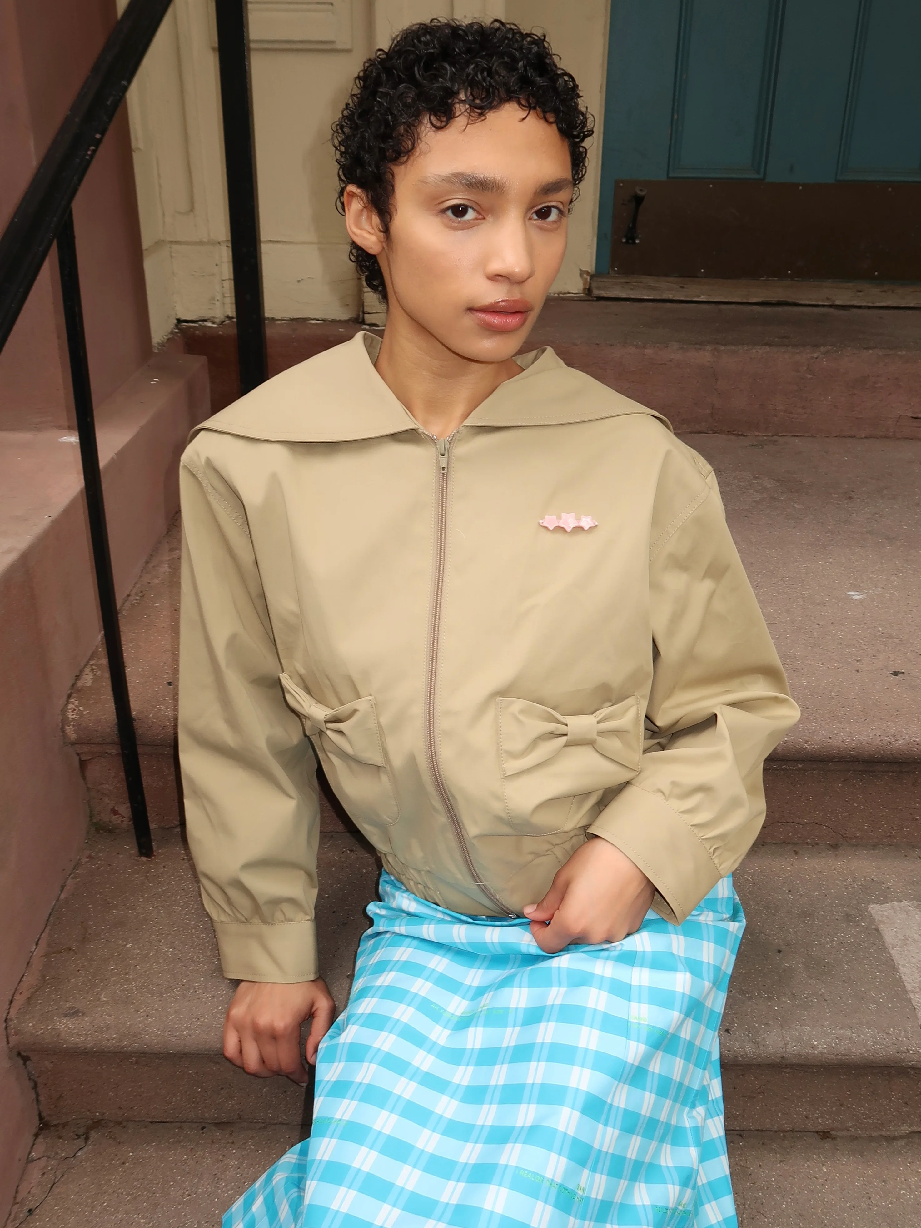 Farro Jacket in Sand - Image 3