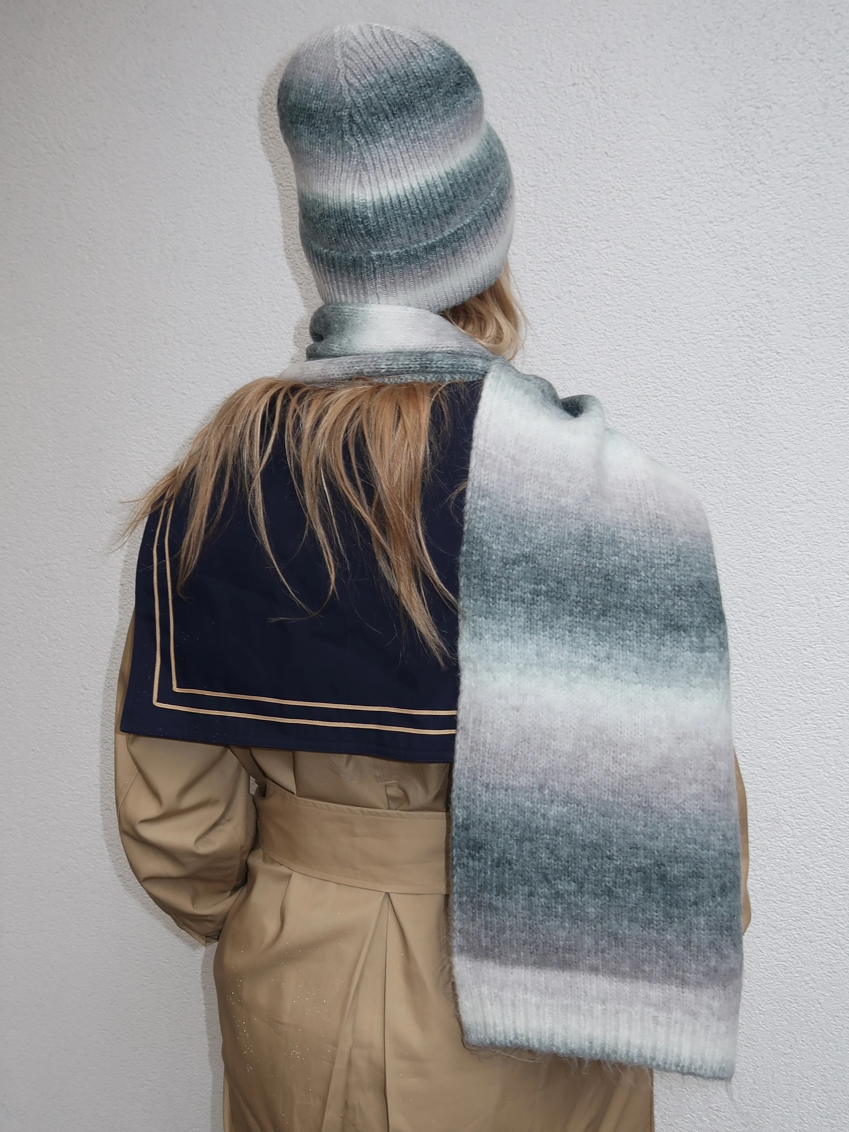 Isalis Sunset Scarf in Grey Multi - Image 2