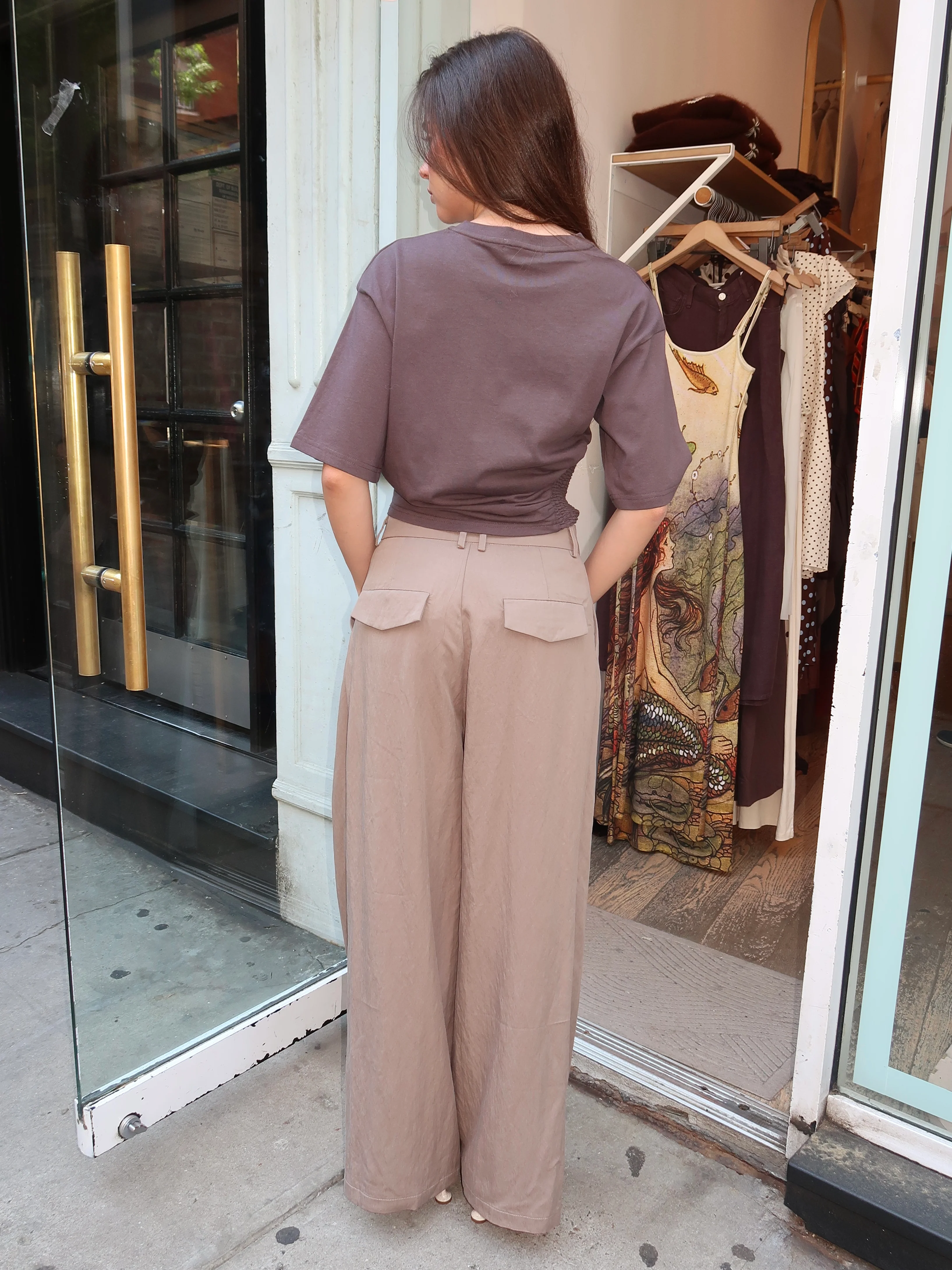 Leena Trousers in Olive - Image 3