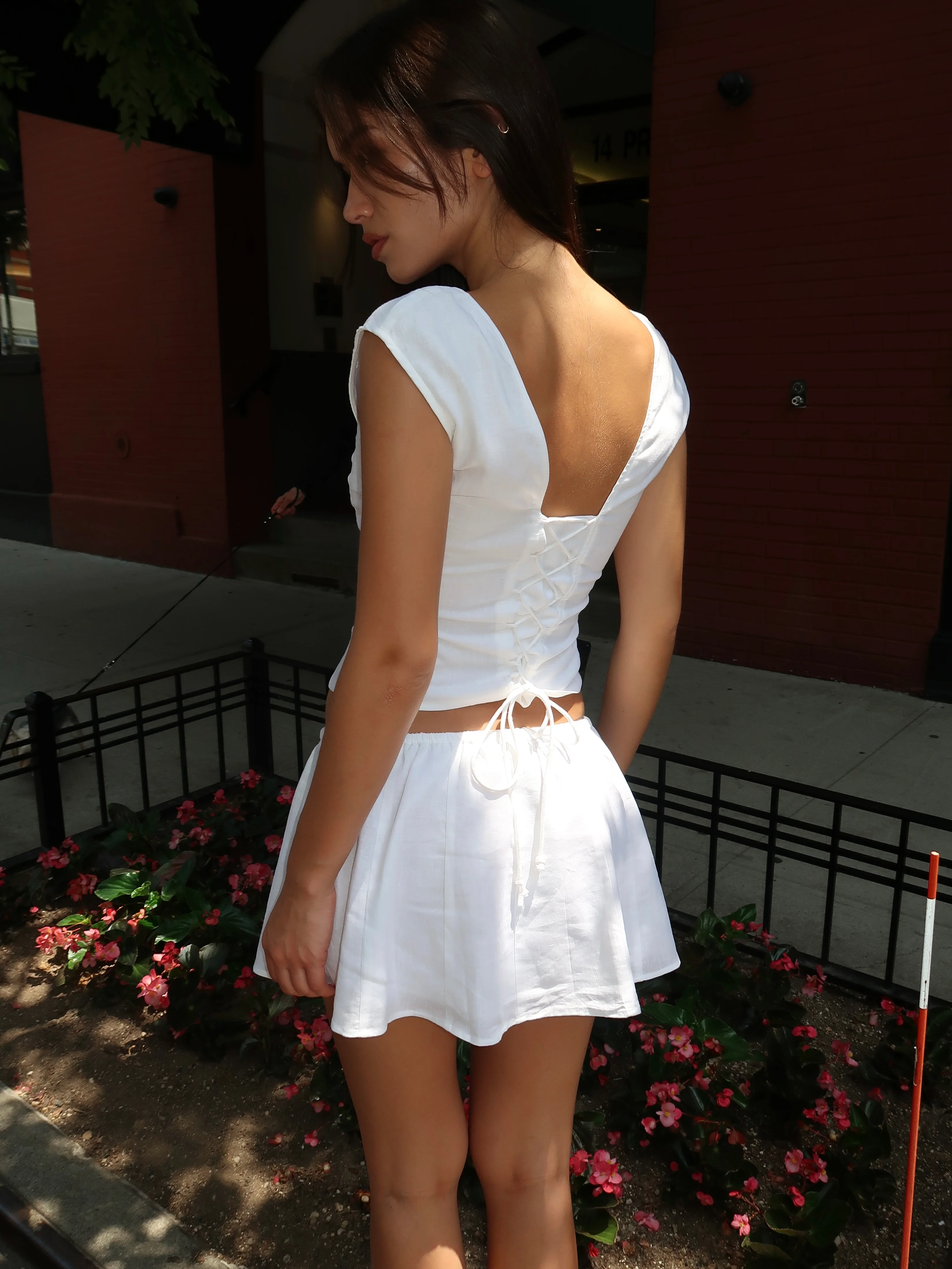 Leila Top in White - Image 3