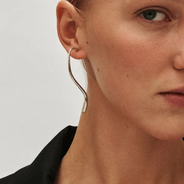Lenora Earrings in Core / Silver - Image 2