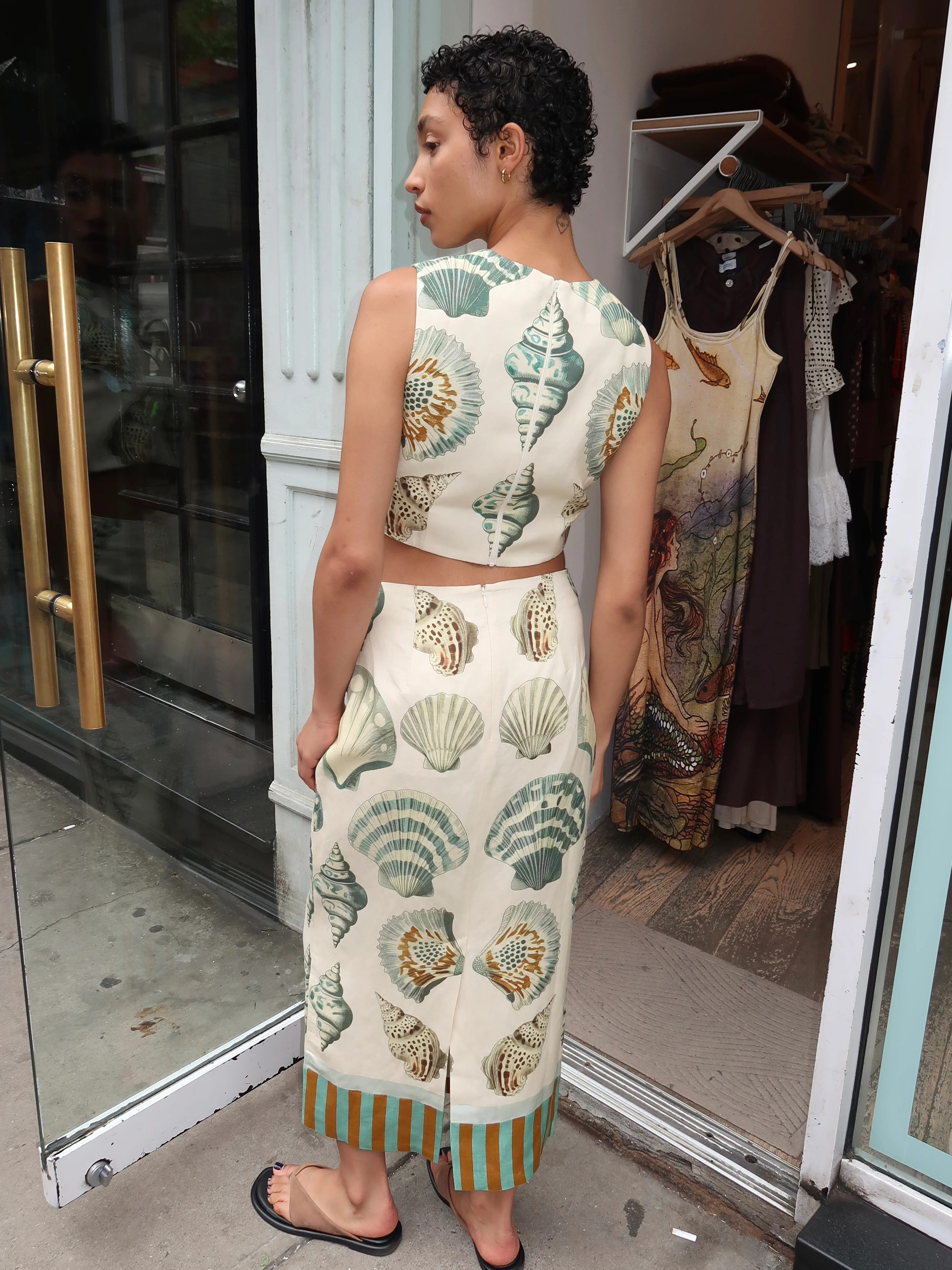 Lynne Skirt in Somers Shell Cream - Image 3