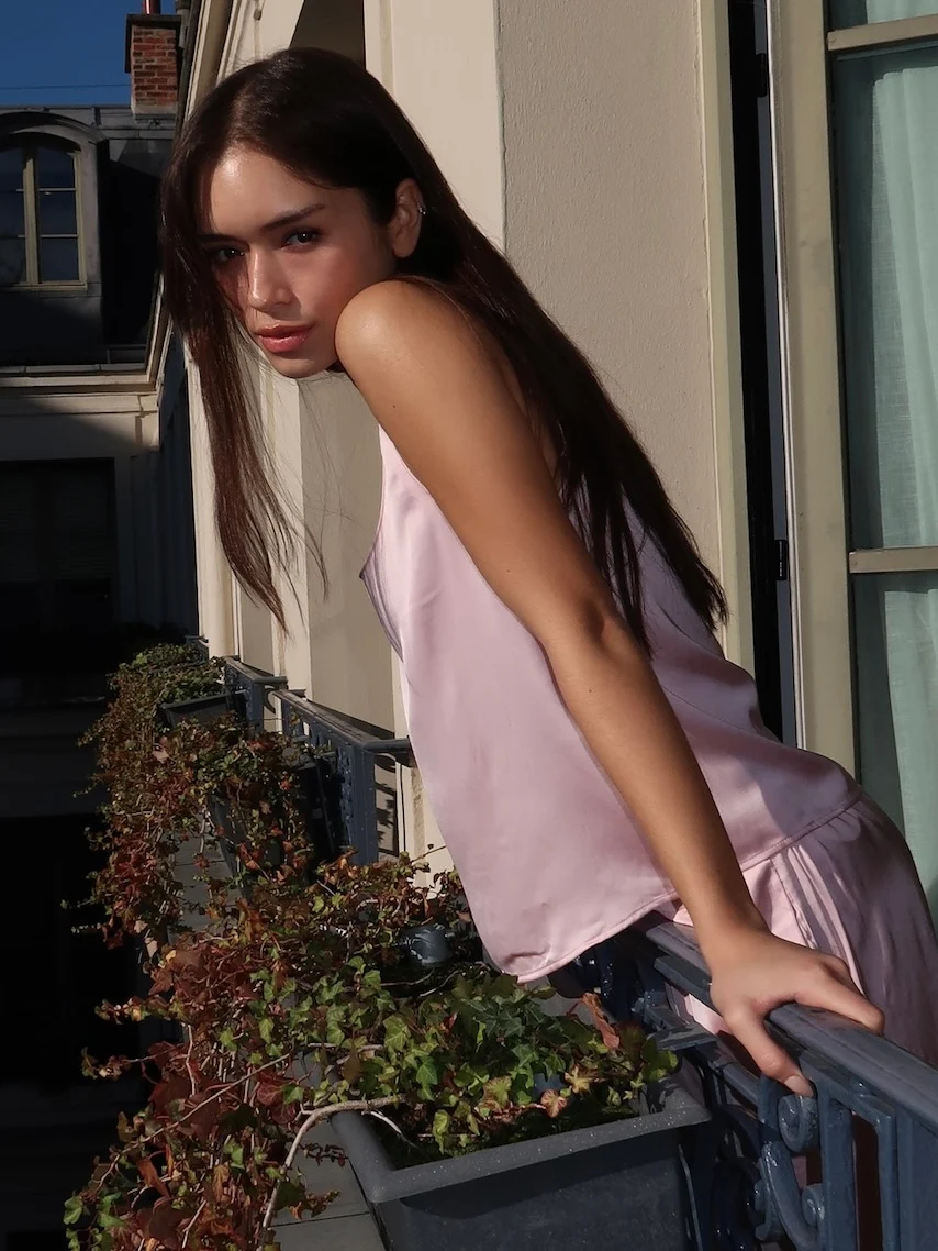 Mikayla Tank Top in Ballet Pink - Image 4