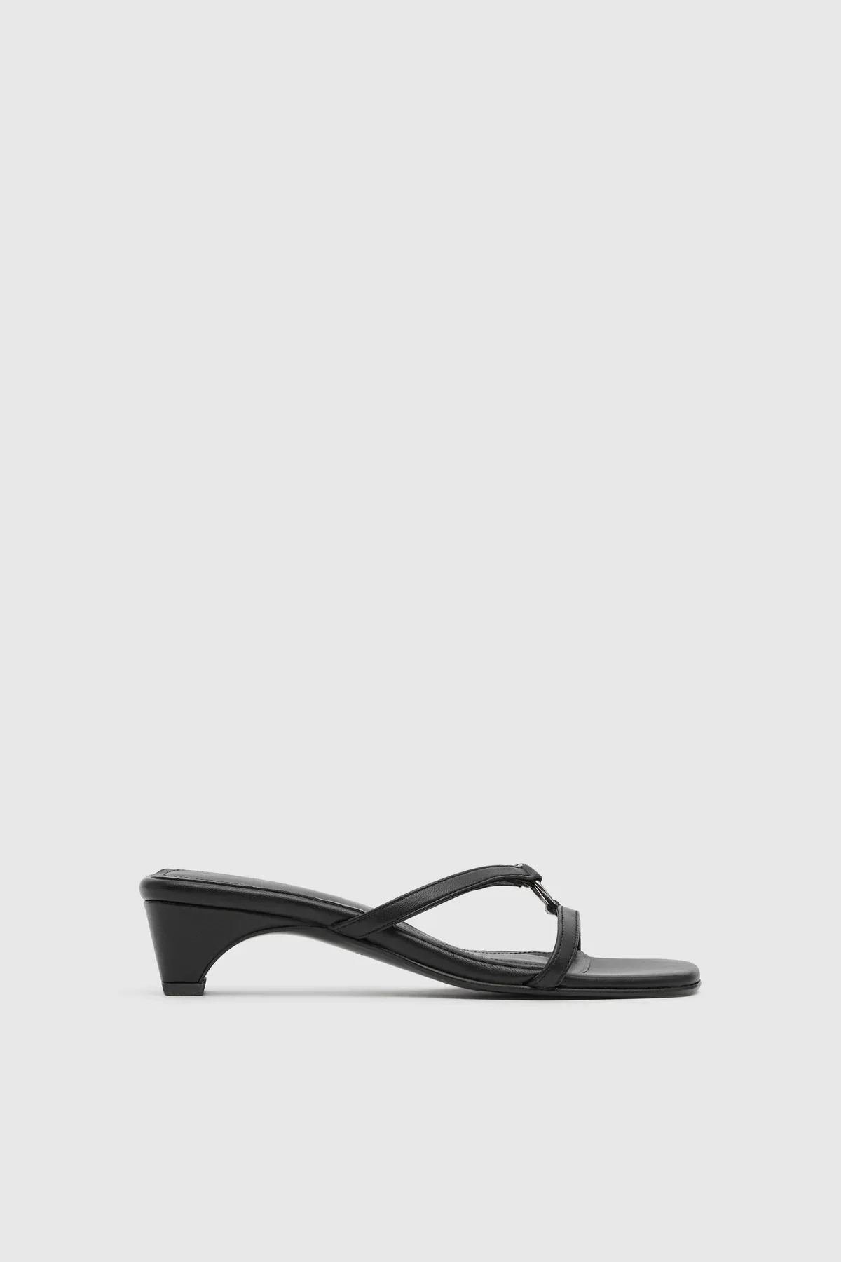 Multi Strap Heel in Black - Image 2