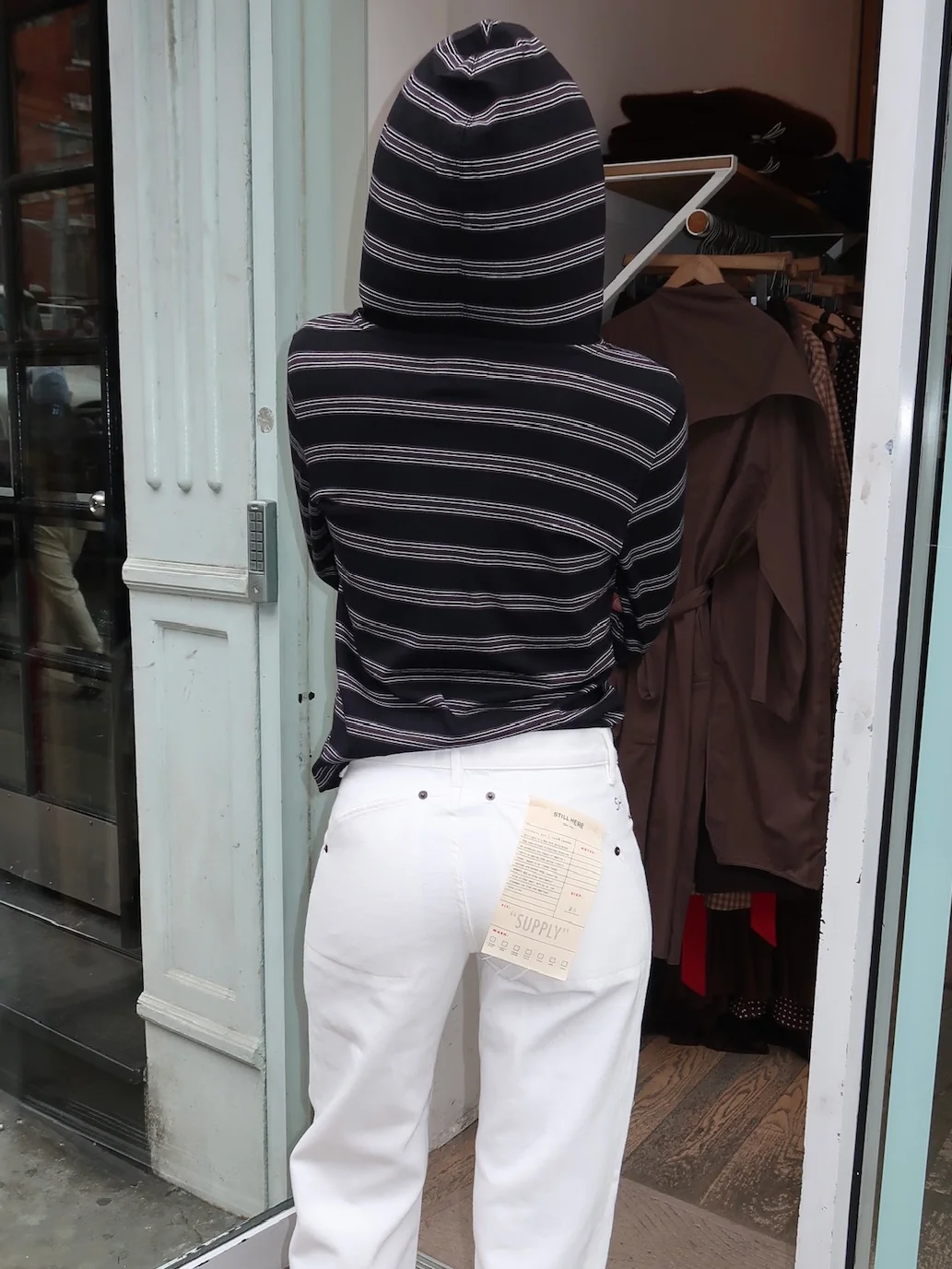 Nellie Shirt in Black Stripe - Image 3