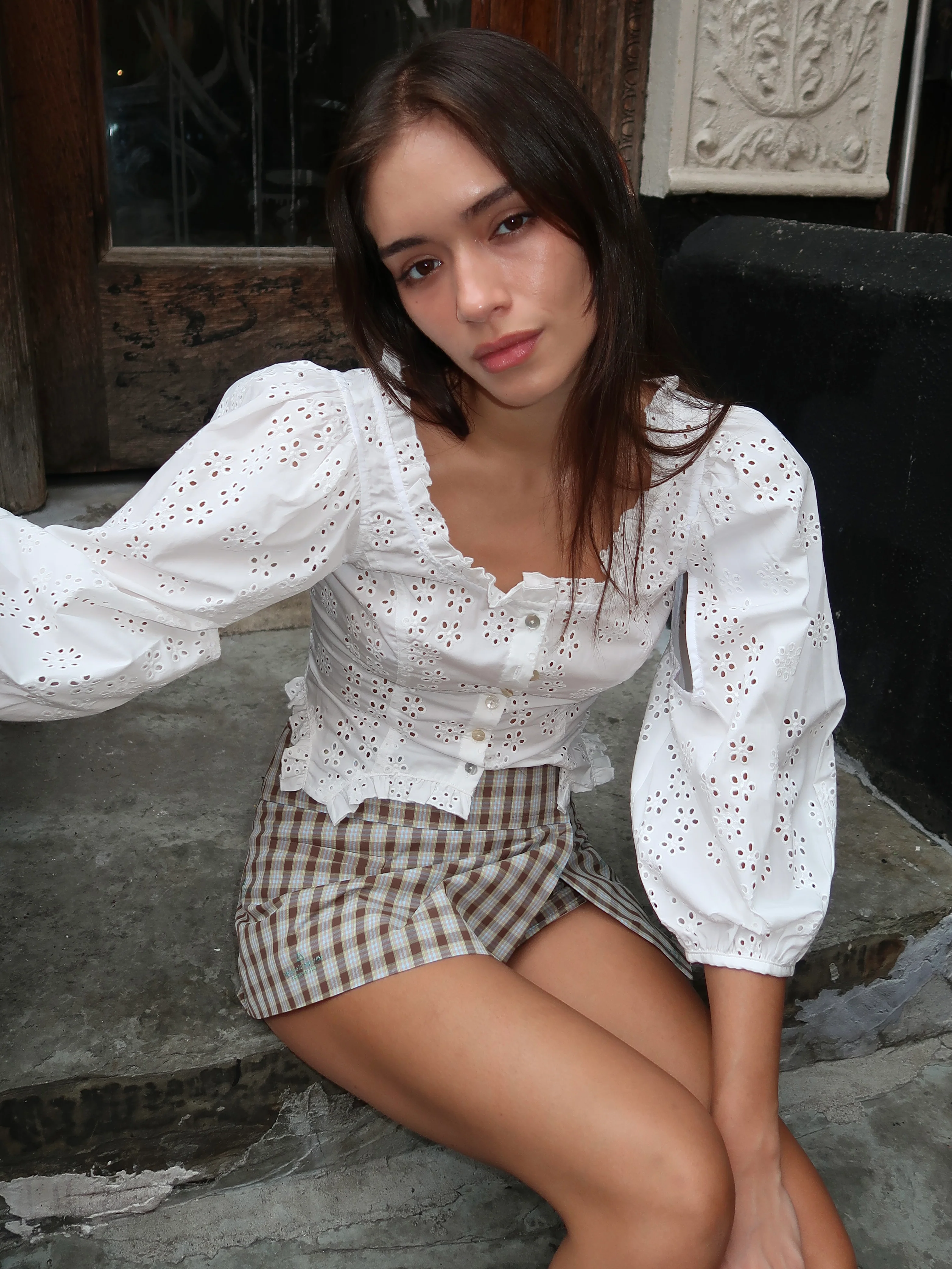 Palisade Top in White - Image 4