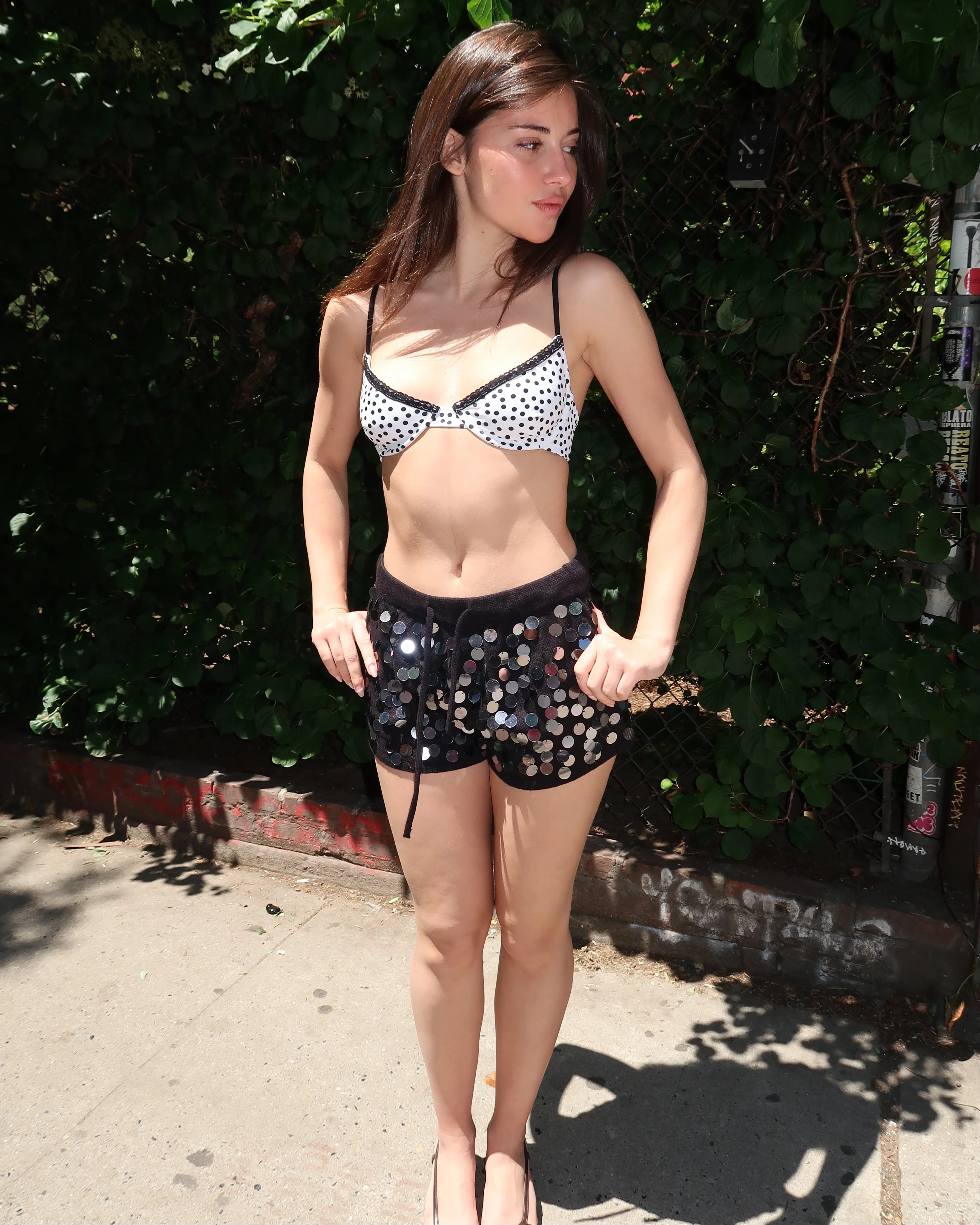 Scorpio Short in Shiny Black