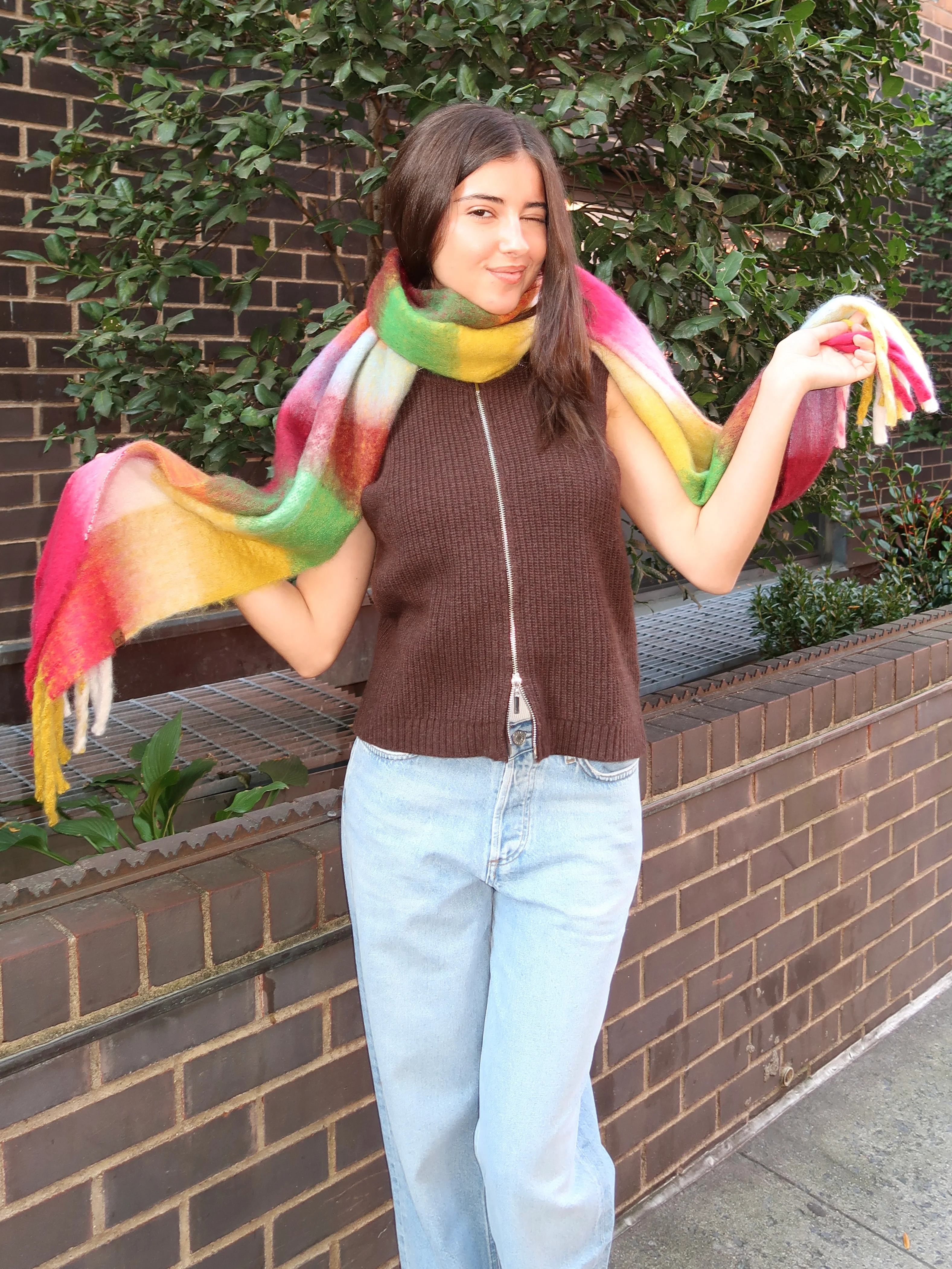 Sweetheart Scarf in Rainbow - Image 2