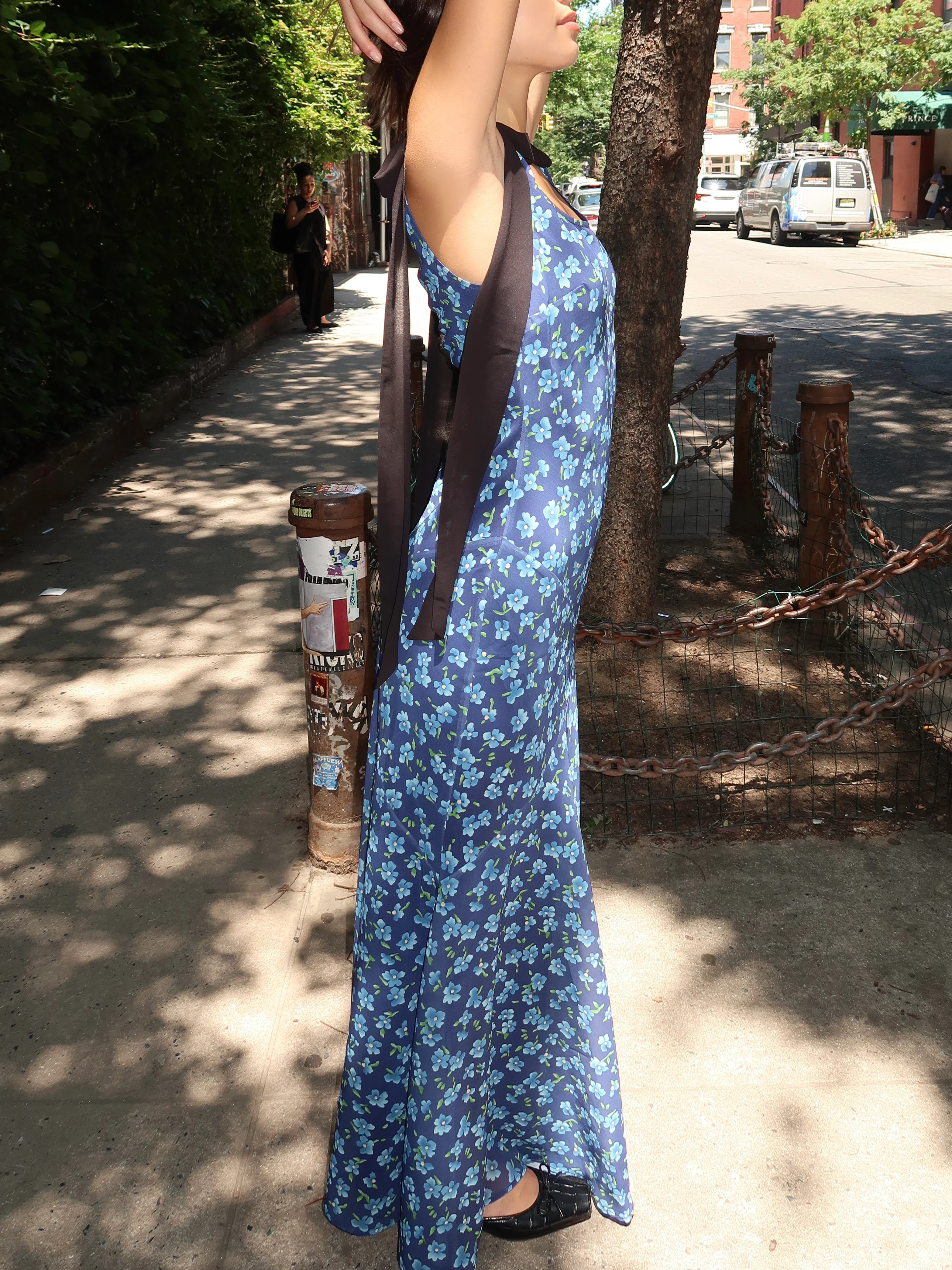 Sydney Dress in Midnight Forget Me Not - Image 4