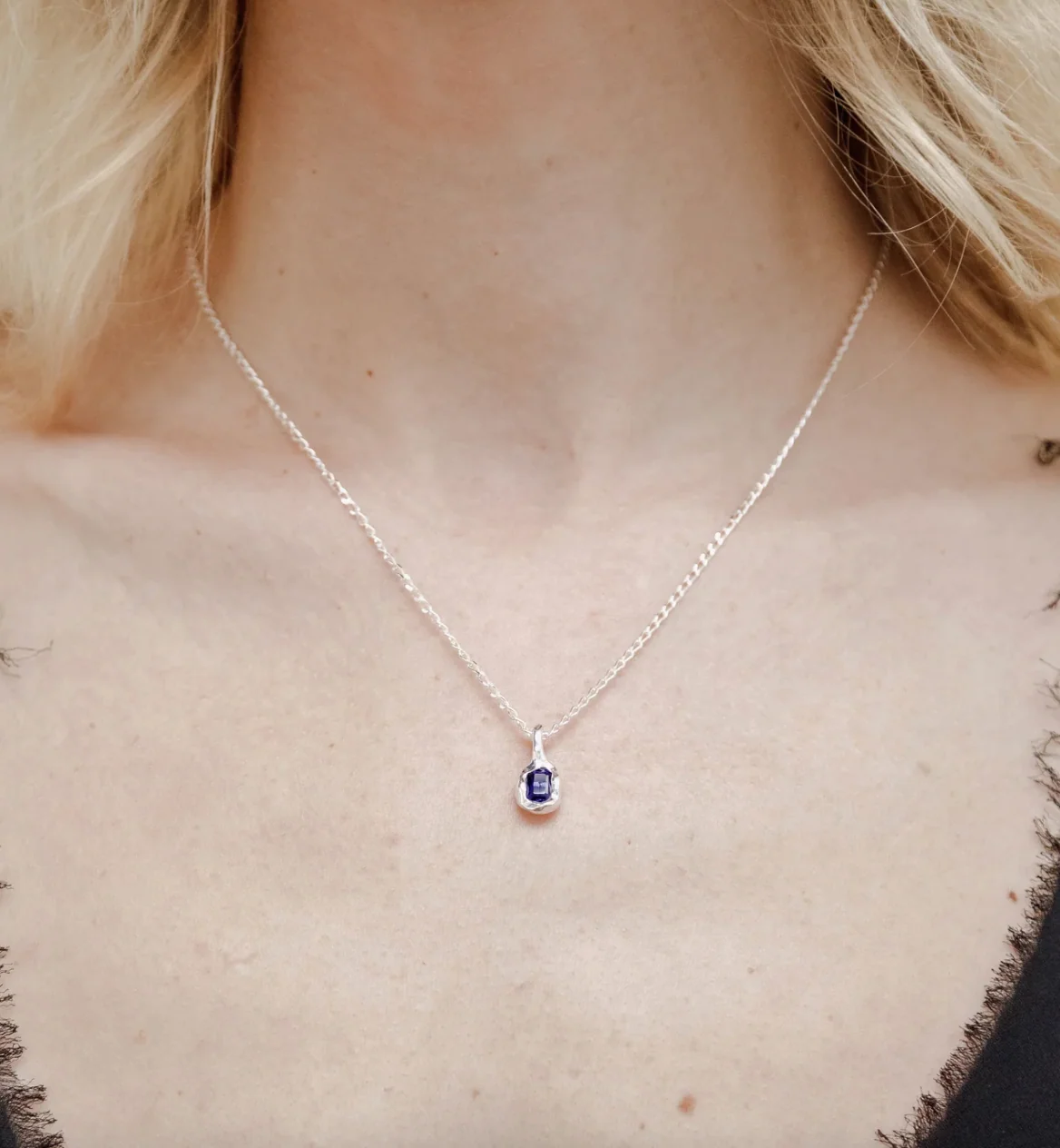 Uma Necklace in Lolite and Sterling Silver - Image 2