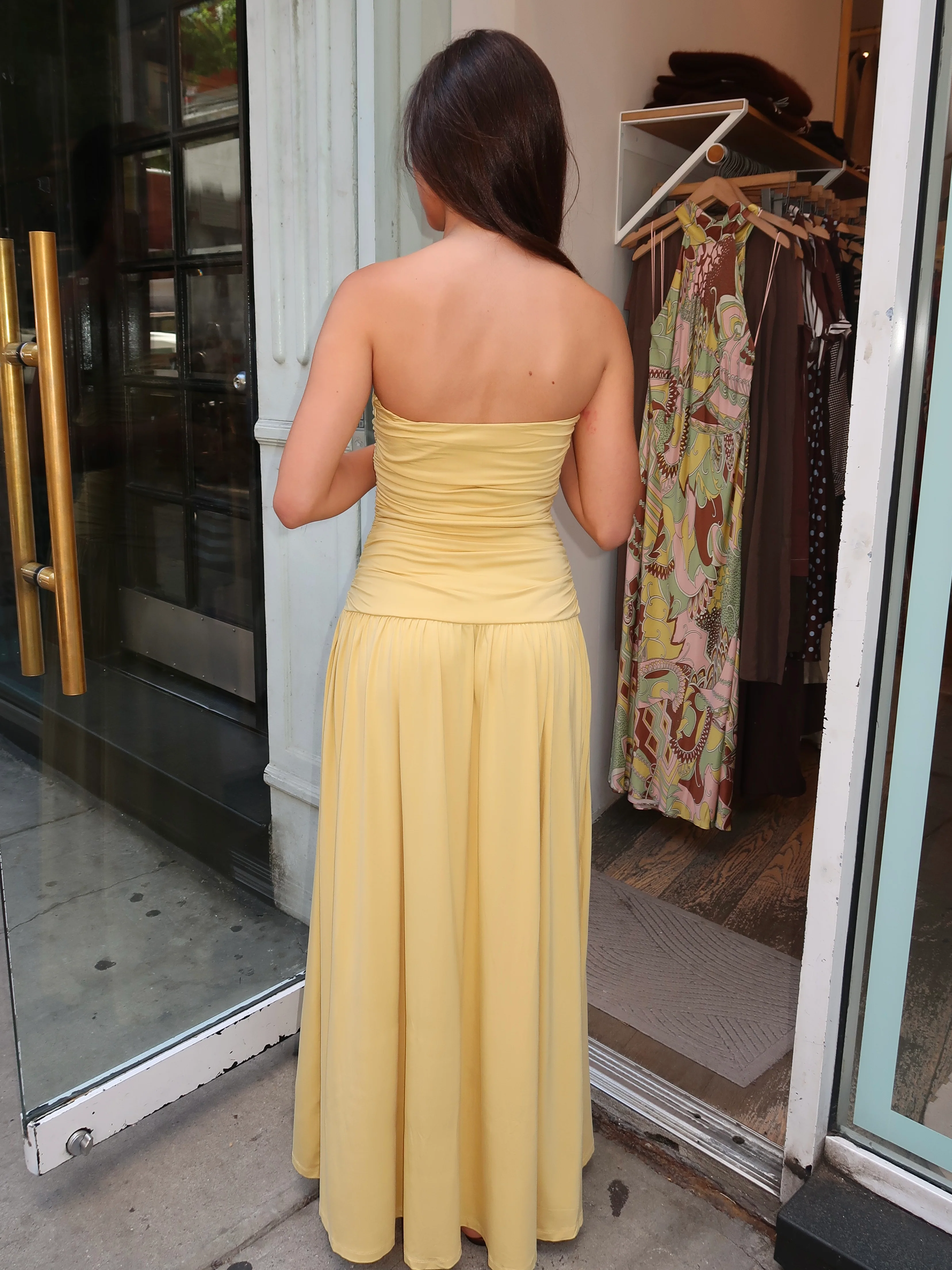 Viscose Santal Dress in Maize - Image 3